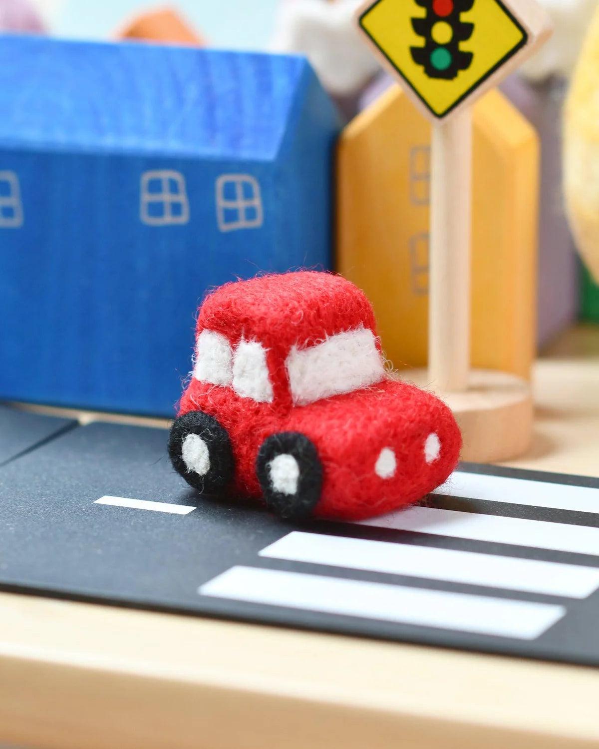 Red Car Vehicle Felt Toy - Tara Treasures