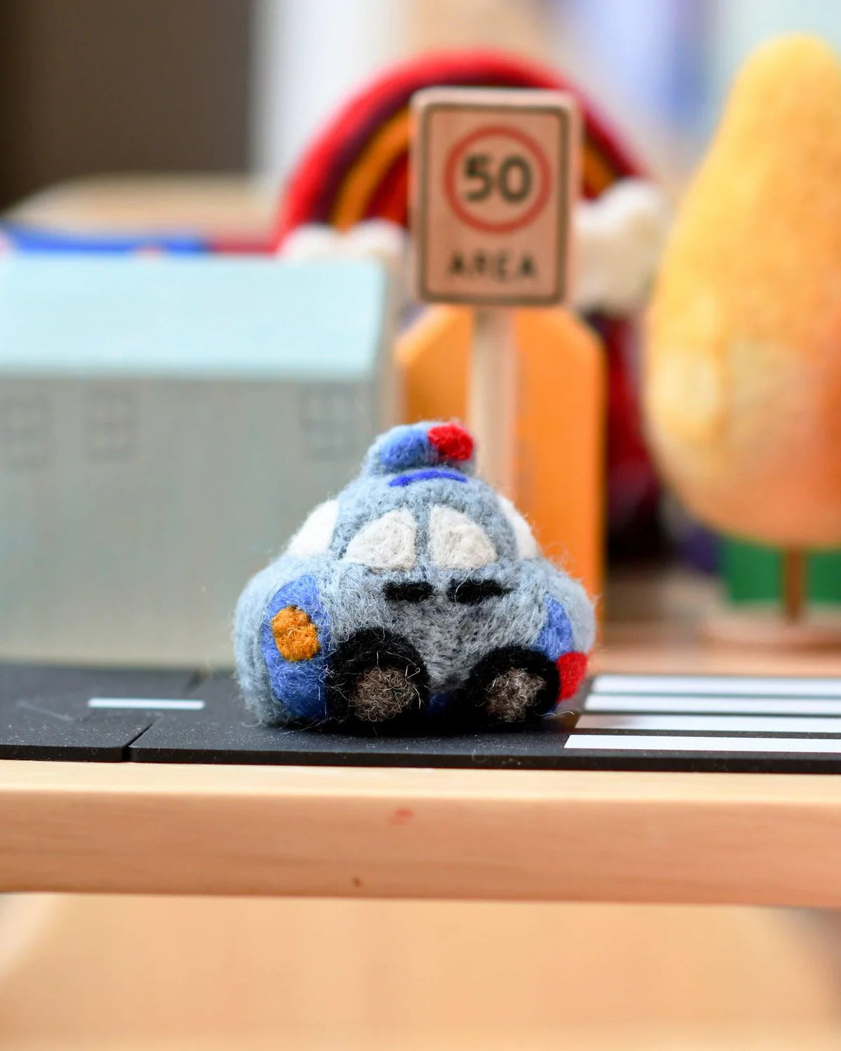 Police Vehicle Felt Toy - Tara Treasures
