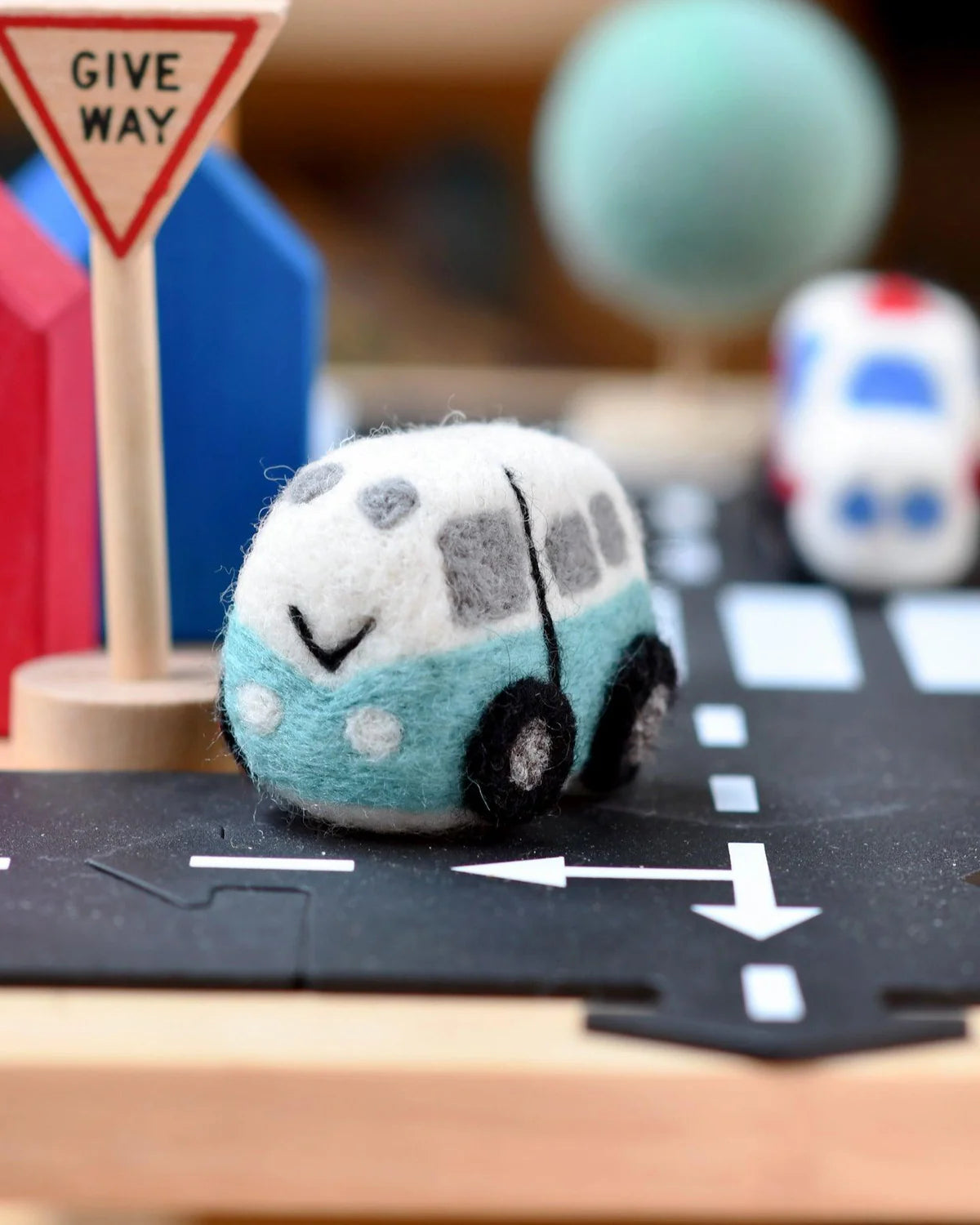 Camper Van Vehicle Felt Toy - Tara Treasures