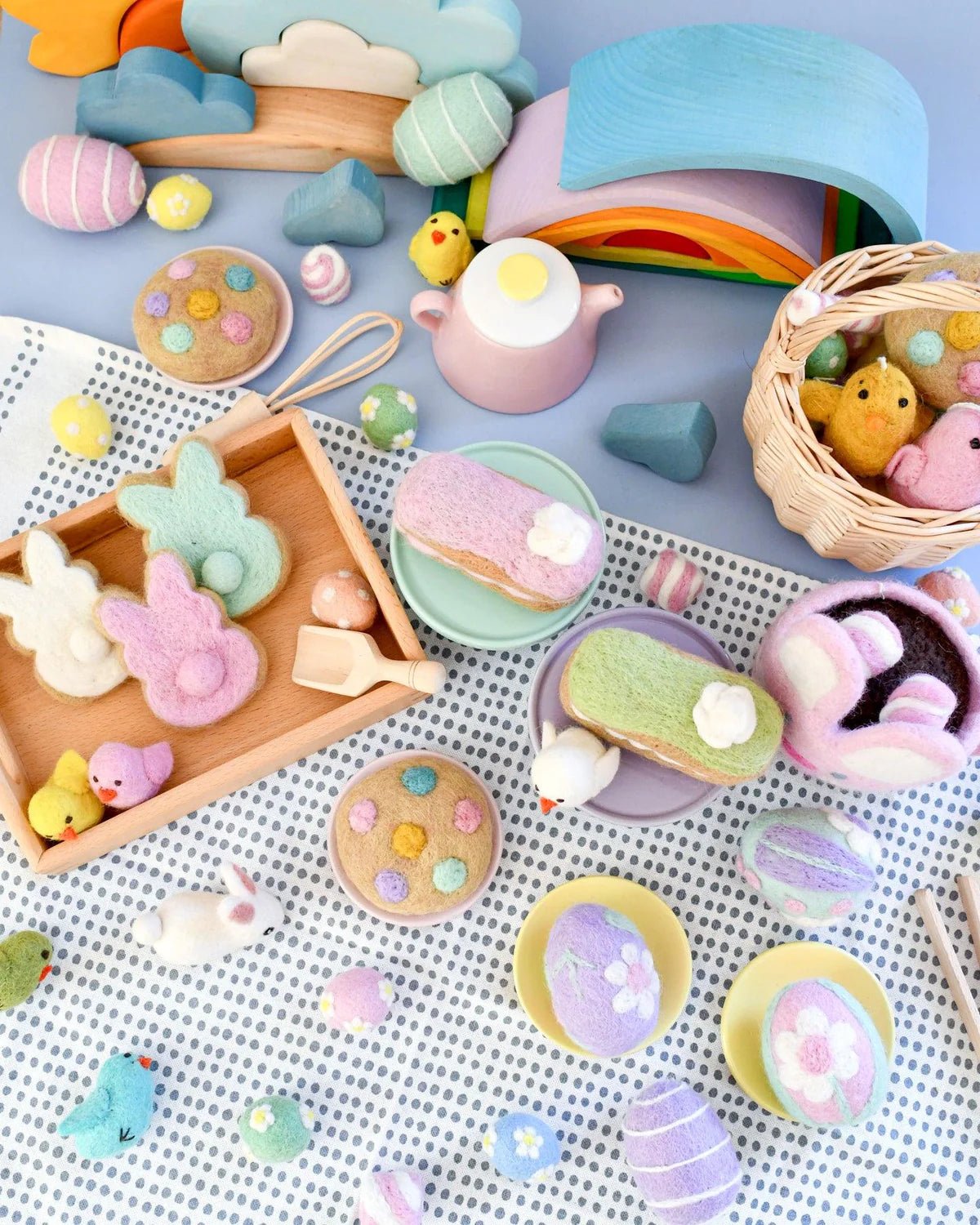Pastel M&M Cookie Felt Food - Tara Treasures