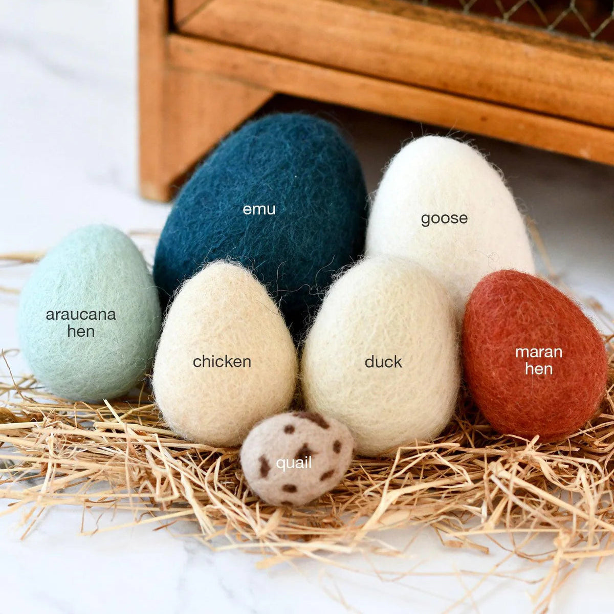 Poultry Egg Felt Variety Set - Tara Treasures