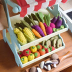 White Button Mushroom Felt Food - Tara Treasures