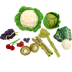 Garden Greens Vegetable + Fruit Set Felt Food - Tara Treasures