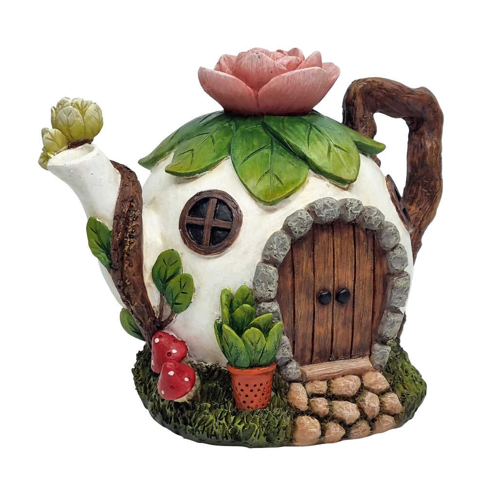 Lotus Flower Teapot House - Fairy Garden