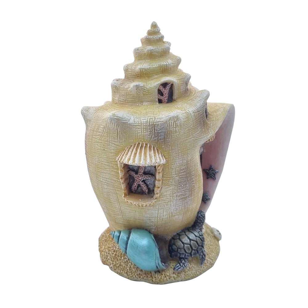 Seaside Conch Shell Fairy House - Fairy Garden