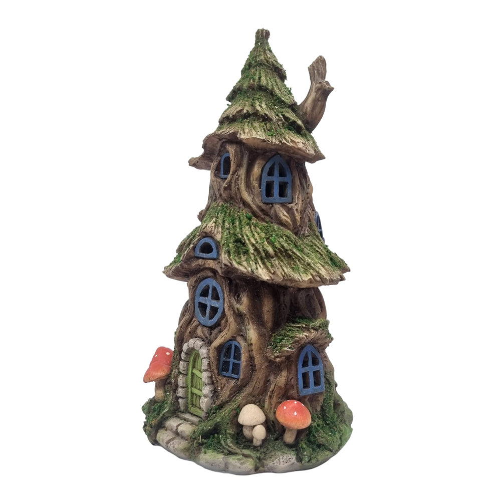 Mystic Woodland Solar Fairy House - Fairy Garden