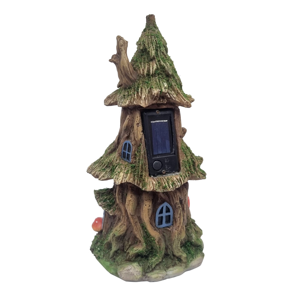 Mystic Woodland Solar Fairy House - Fairy Garden
