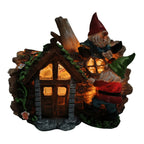 Gnome Solar Log House - Fairy Garden