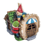 Gnome Solar Log House - Fairy Garden