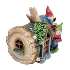 Gnome Solar Log House - Fairy Garden