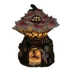 Flower Hollow Solar Fairy House - Fairy Garden