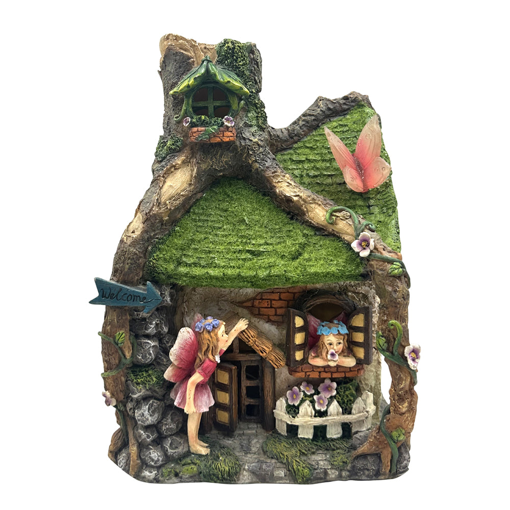 Butterfly Solar Fairy Cottage - Fairy Garden