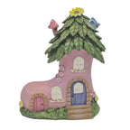 Pink Boot Fairy House - Fairy Garden