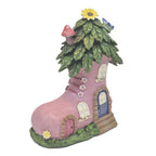 Pink Boot Fairy House - Fairy Garden