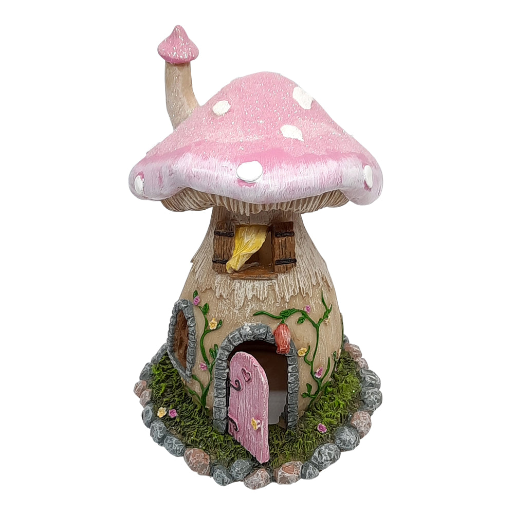 Lilac Mushroom Cottage - Fairy Garden