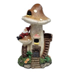 Gnome Solar Mushroom House - Fairy Garden