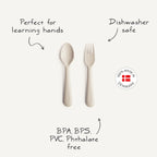 Mushie | Dinnerware Fork + Spoon Set