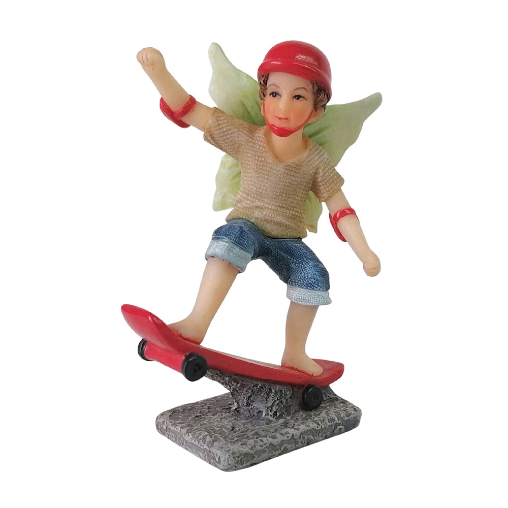 Fairy Noah & Skateboard - Fairy Garden