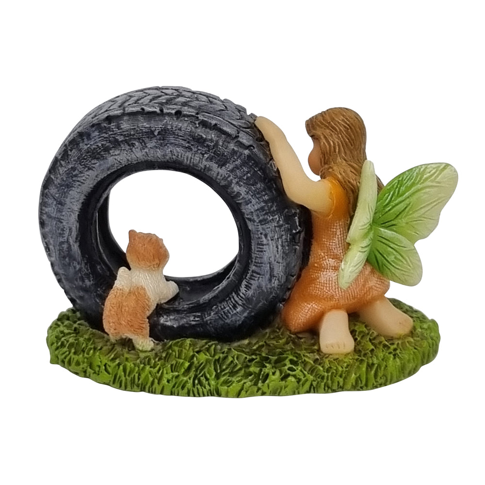 Fairy Zoe & Kitten - Fairy Garden