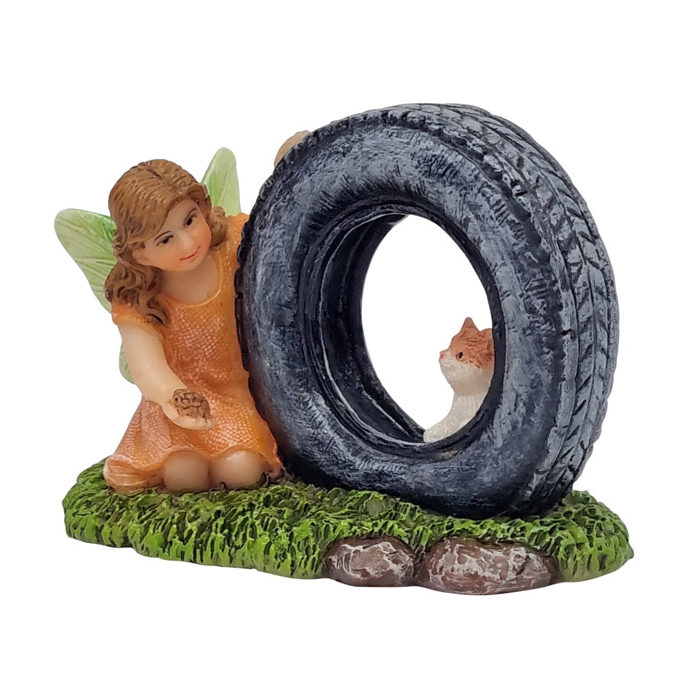 Fairy Zoe & Kitten - Fairy Garden