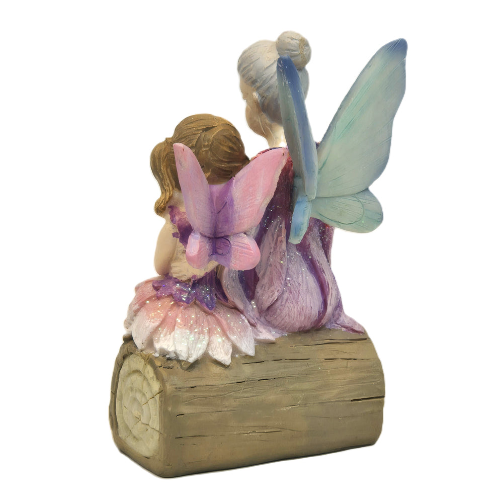 Fairy Grandma Reading with Granddaughter - Fairy Garden