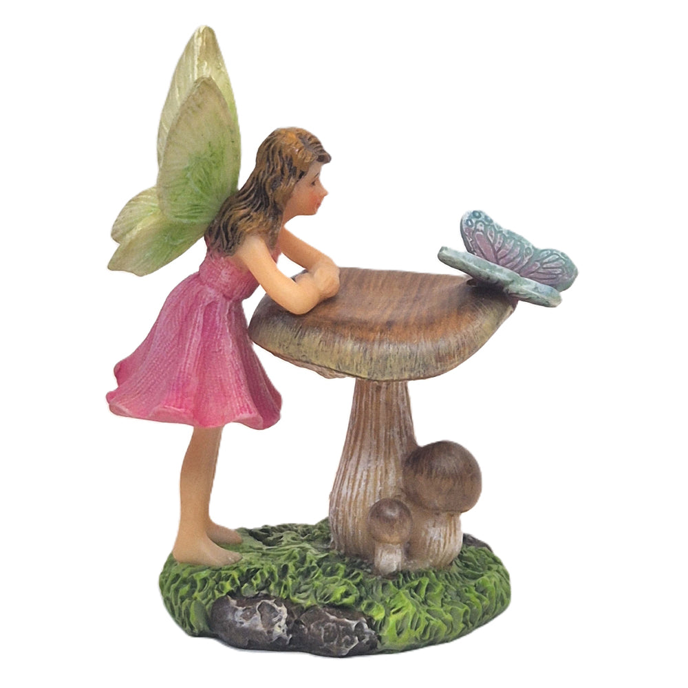 Nature Fairy with Butterfly - Fairy Garden