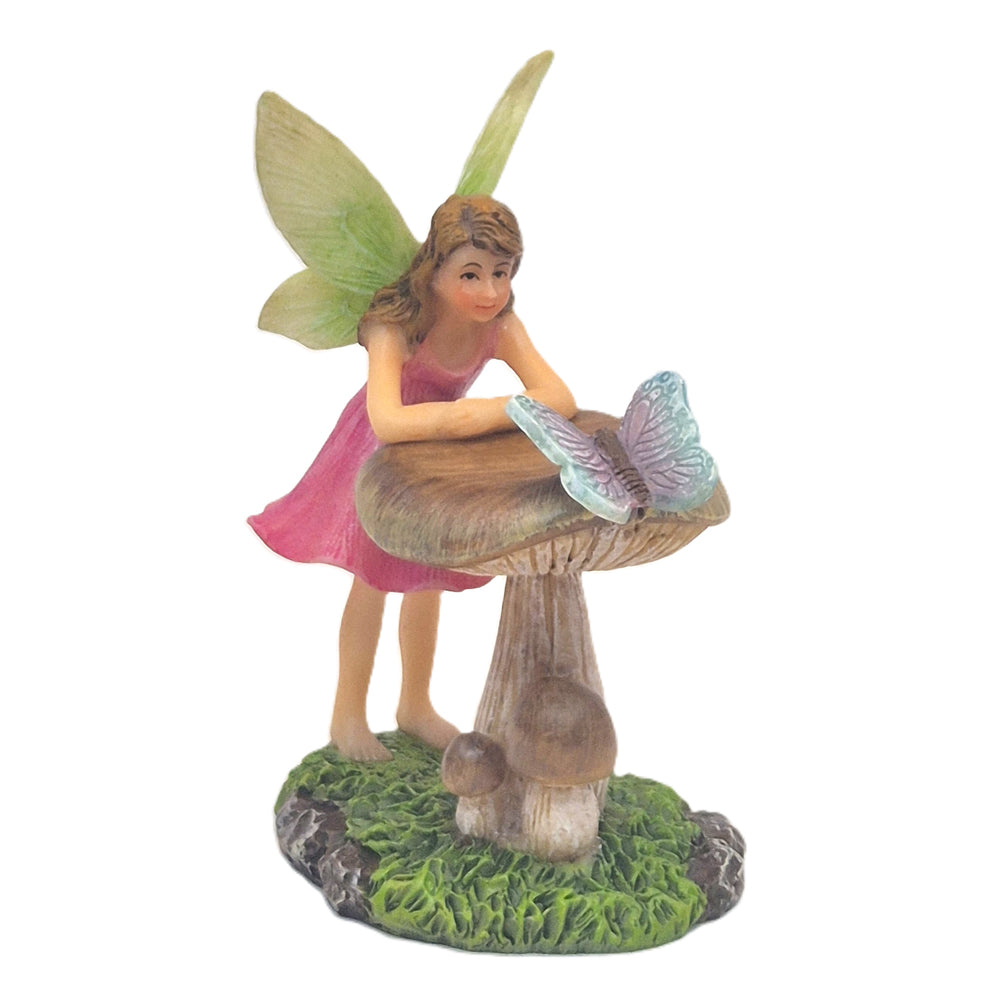Nature Fairy with Butterfly - Fairy Garden