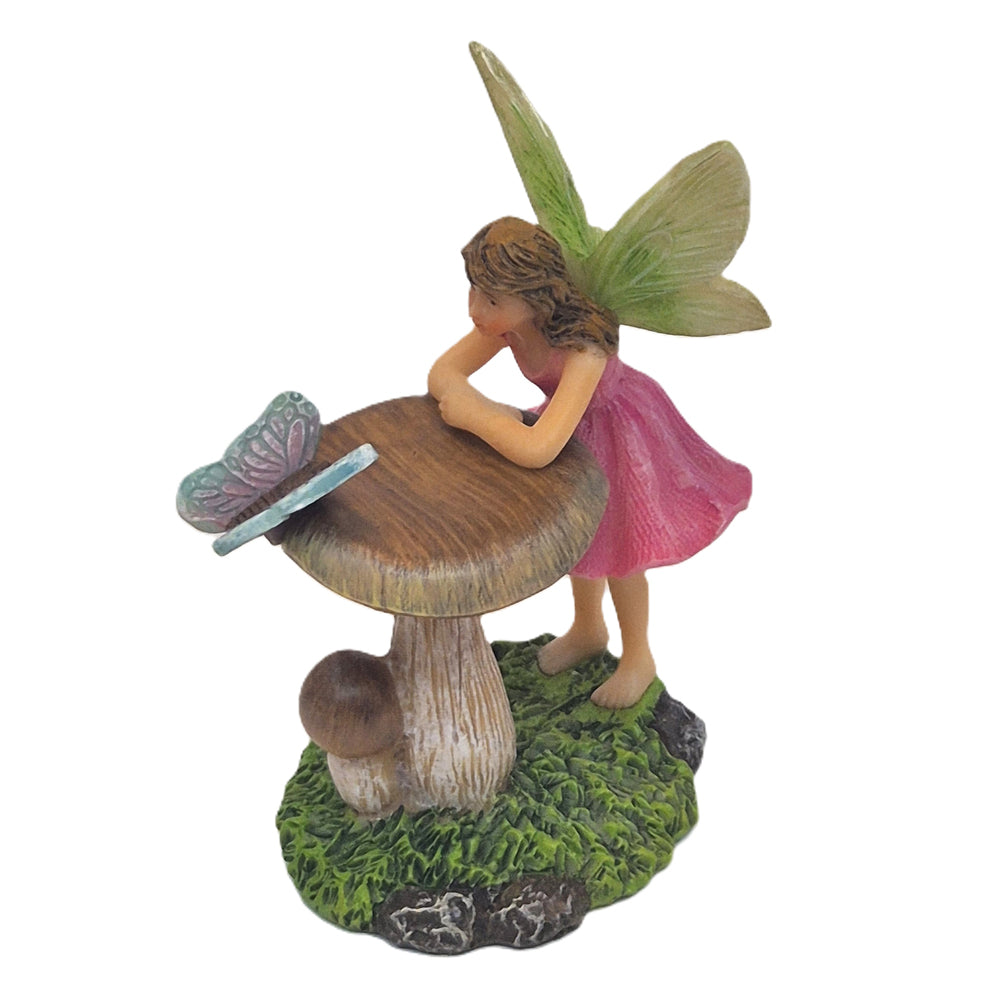 Nature Fairy with Butterfly - Fairy Garden