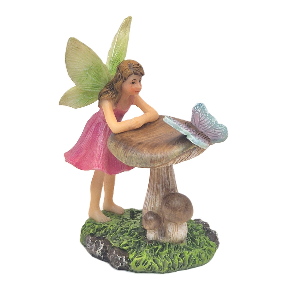 Nature Fairy with Butterfly - Fairy Garden