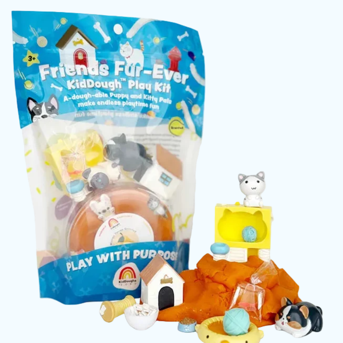 Friends Fur-ever Sensory Playdough Kit - Earth Grown KidDoughs