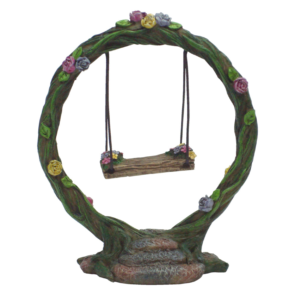 Round Arbour Fairy Swing - Fairy Garden