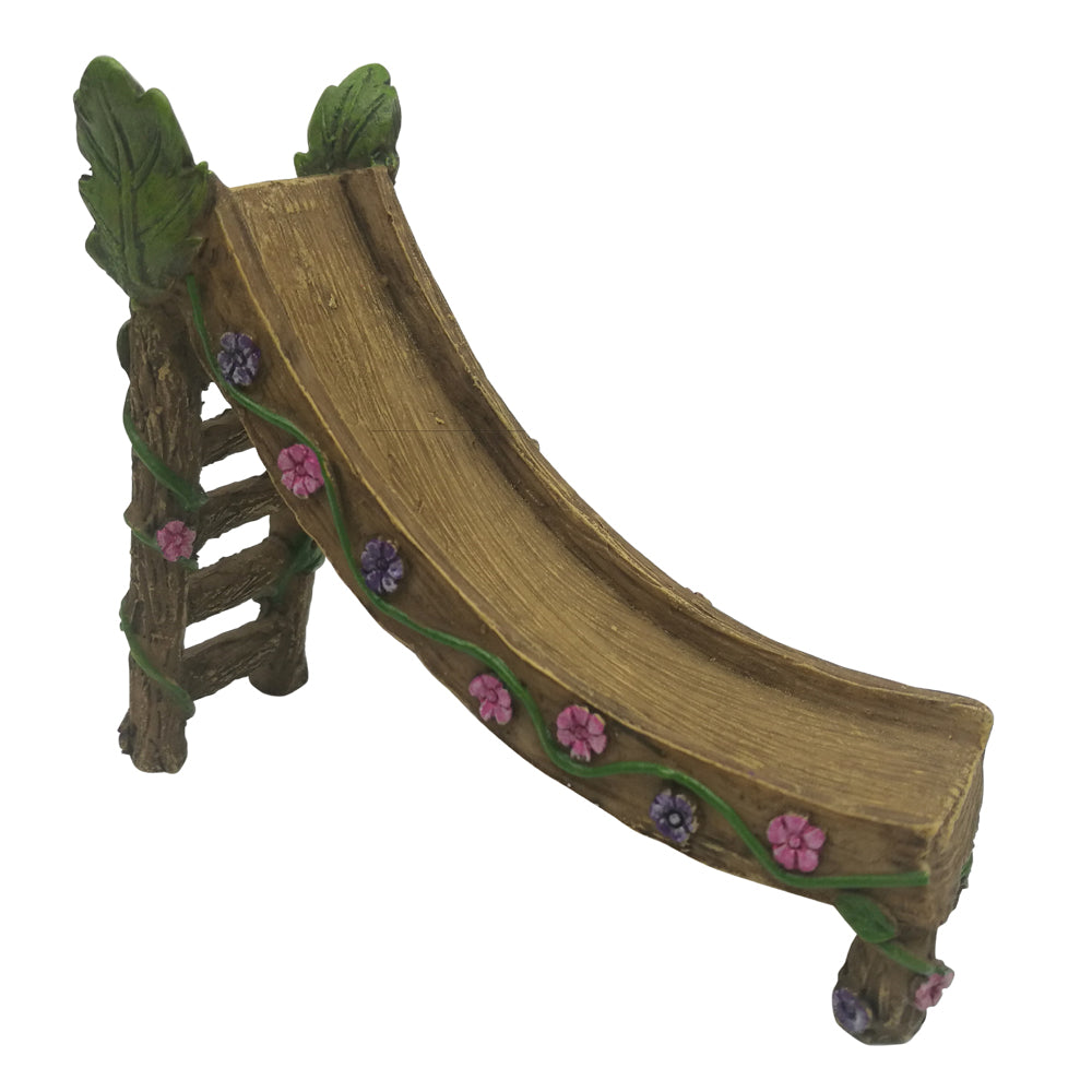 Wooden Fairy Slide - Fairy Garden