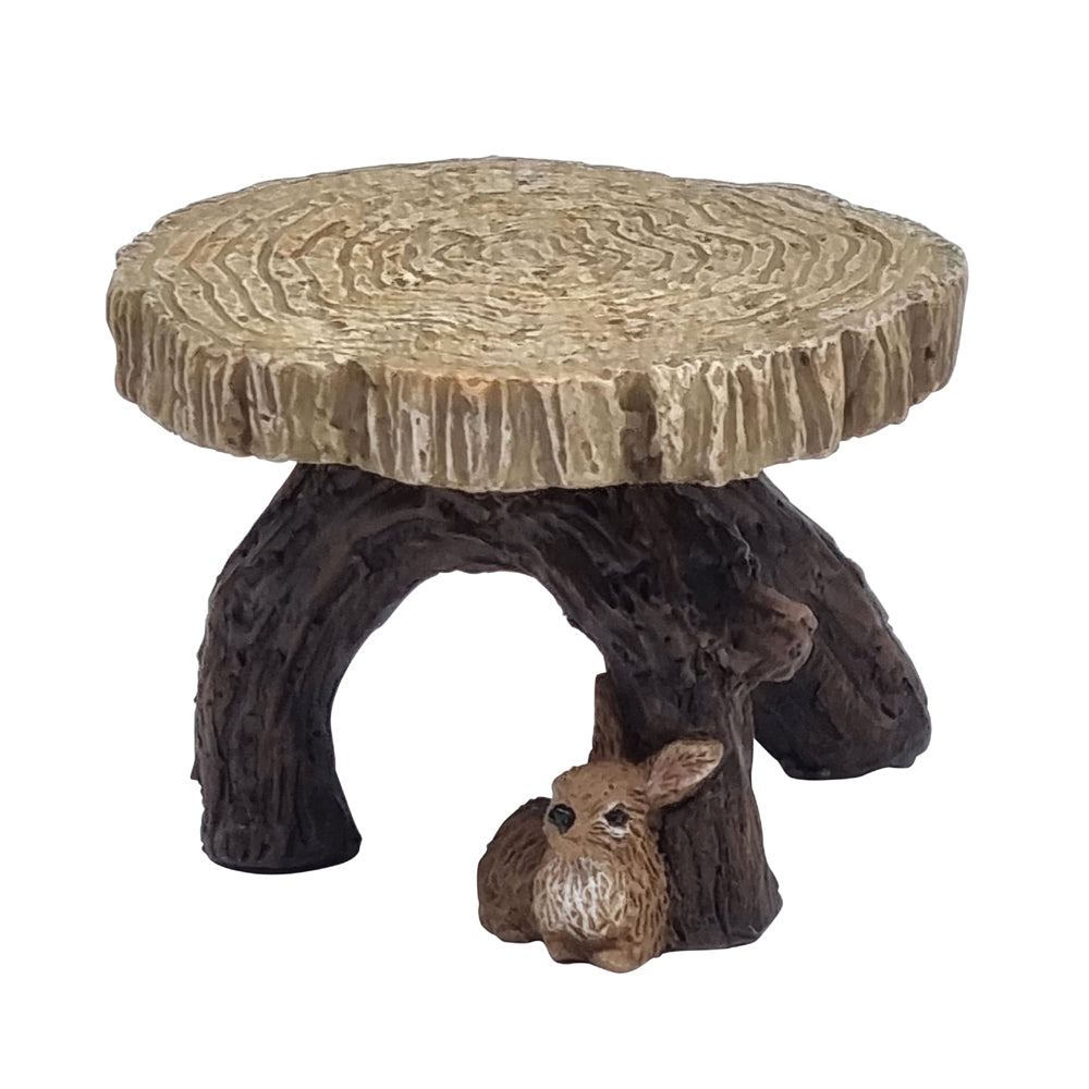 Round Log Fairy Furniture Set - Fairy Garden