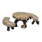 Round Log Fairy Furniture Set - Fairy Garden