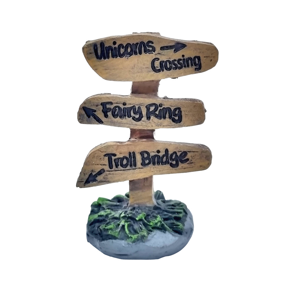 Fairy Crossing Signpost - Fairy Garden