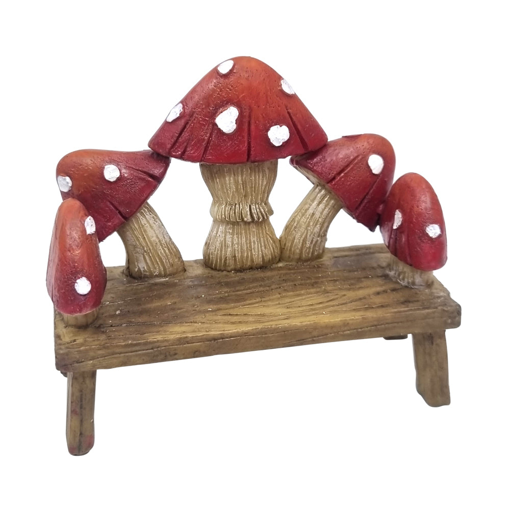 Mushroom Fairy Garden Bench - Fairy Garden