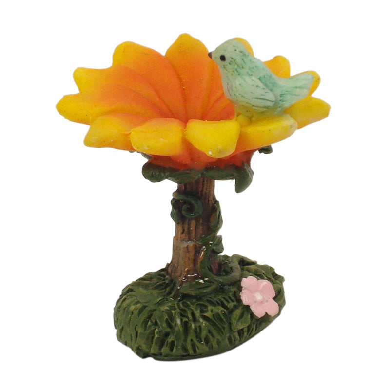 Mini Flower Bird Bath - Fairy Garden