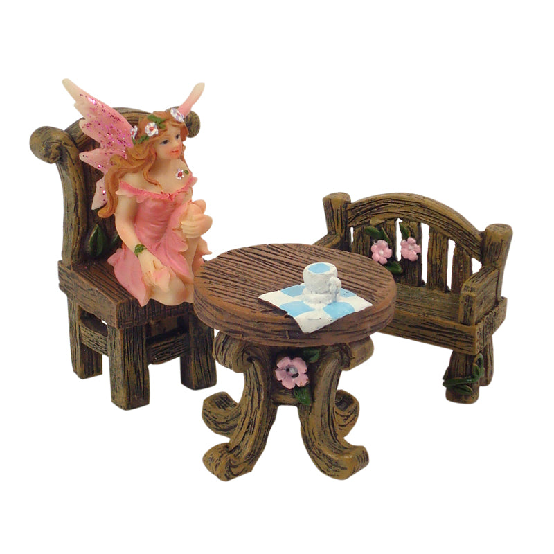 Mini Wooden Garden Chair - Fairy Garden