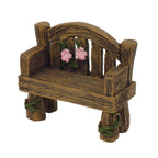 Mini Wooden Garden Bench Seat - Fairy Garden