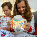 DIY Snowglobe Sensory Light Up Play Jar Gift Set - Glo Pals
