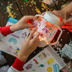 DIY Snowglobe Sensory Light Up Play Jar Gift Set - Glo Pals
