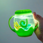 Lime Green MINI Sensory Light Up Play Jar - Glo Pals