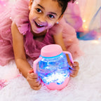 Pink Glo Pals sensory play jar light up sensory toy
