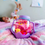 Purple Glo Pals sensory play jar light up sensory toy
