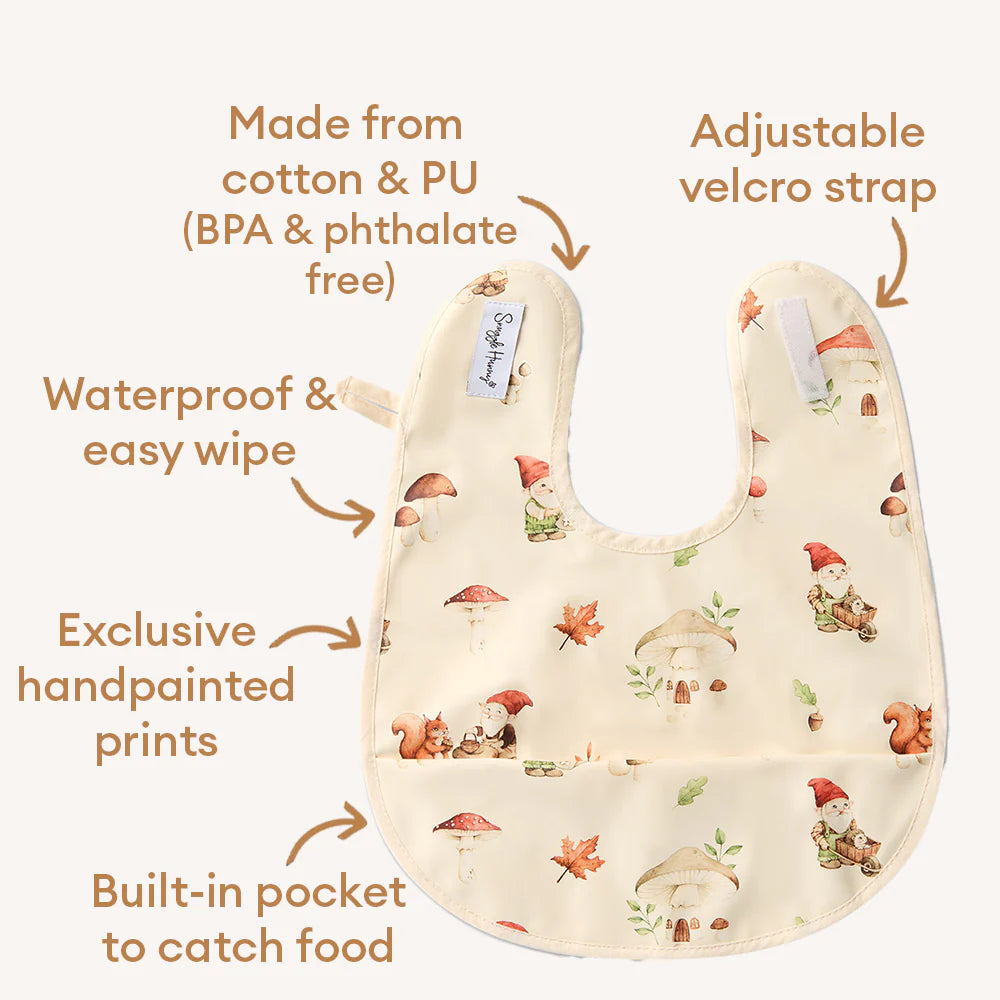 Gnomes Snuggle Bib - Snuggly Hunny