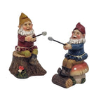 Gnomes Toasting Marshmallows - Fairy Garden