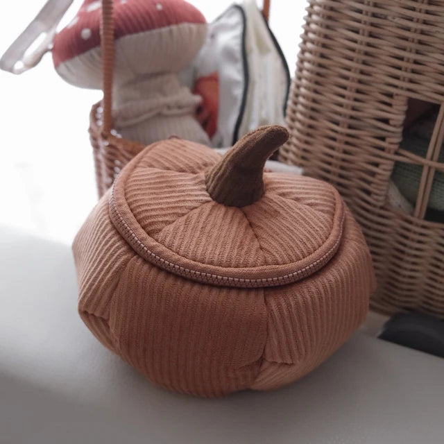 Pumpkin Zipper Pouch - Little Lamb Kind