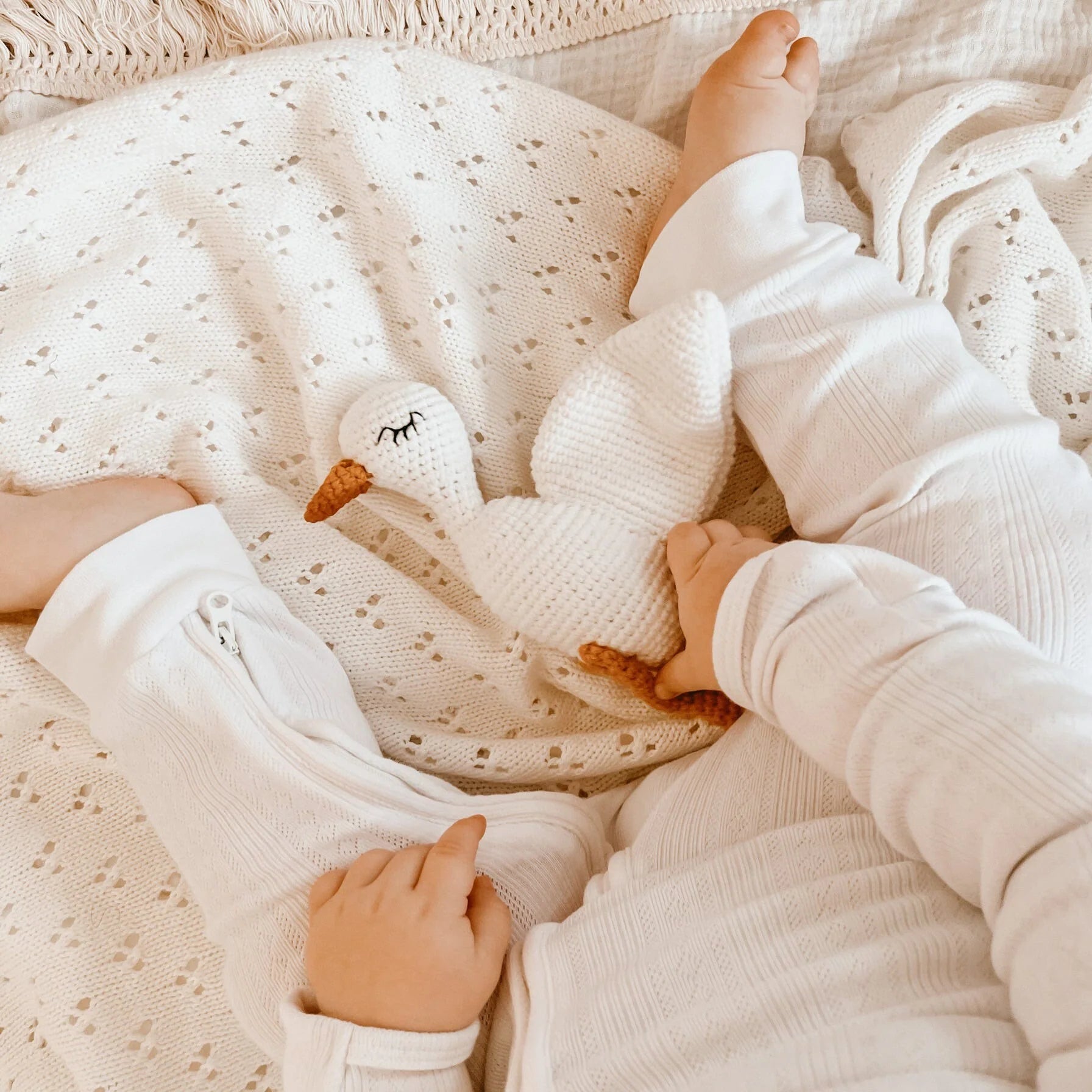 Crochet Rattle | Goose