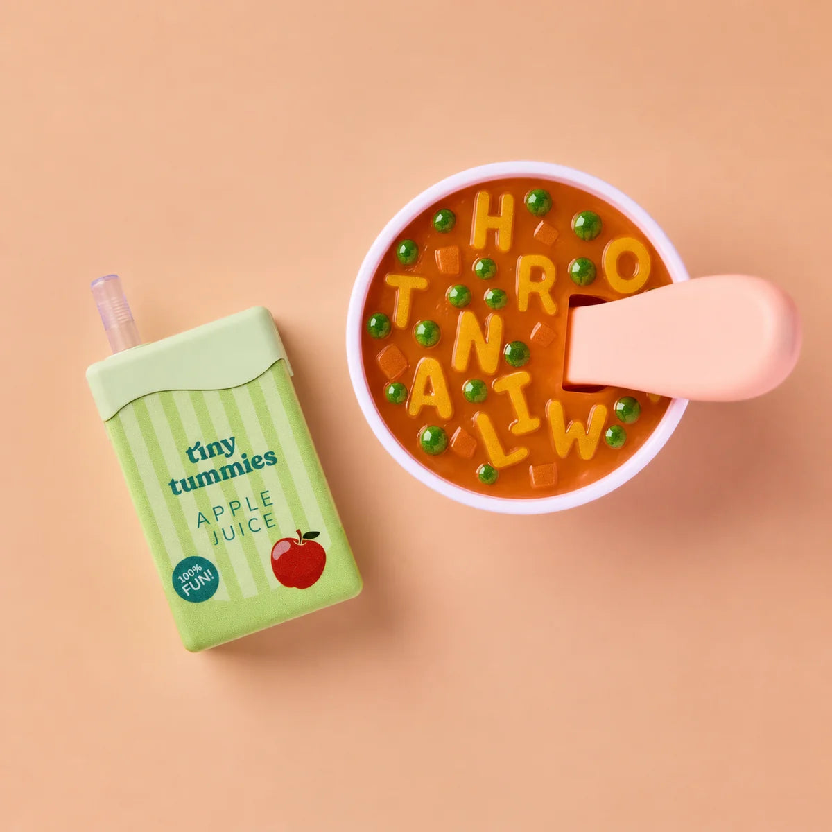 Doll Alphabet Soup & Apple Juice Tiny Tummies Box Set - Tiny Harlow