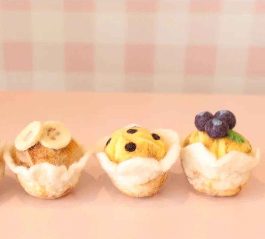 Blueberry Muffin Felt Food - Juni Moon